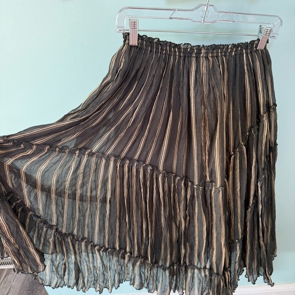 Free People One Ember Printed Midi Skirt With Pockets Size Extra Small - Picture 11 of 12